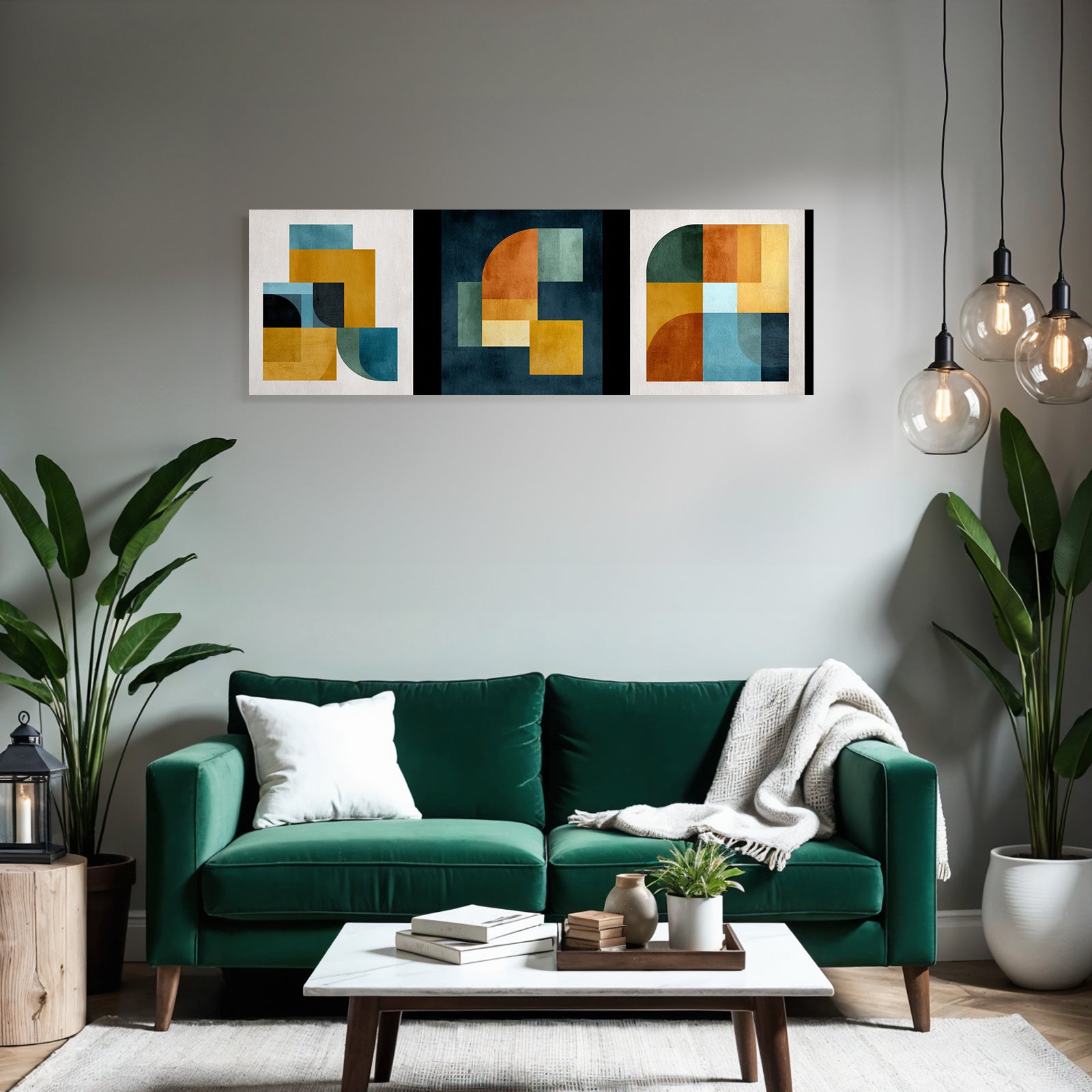 Abstrakte Komposition Geometrische Formen Farben Stilisierte Anordnung