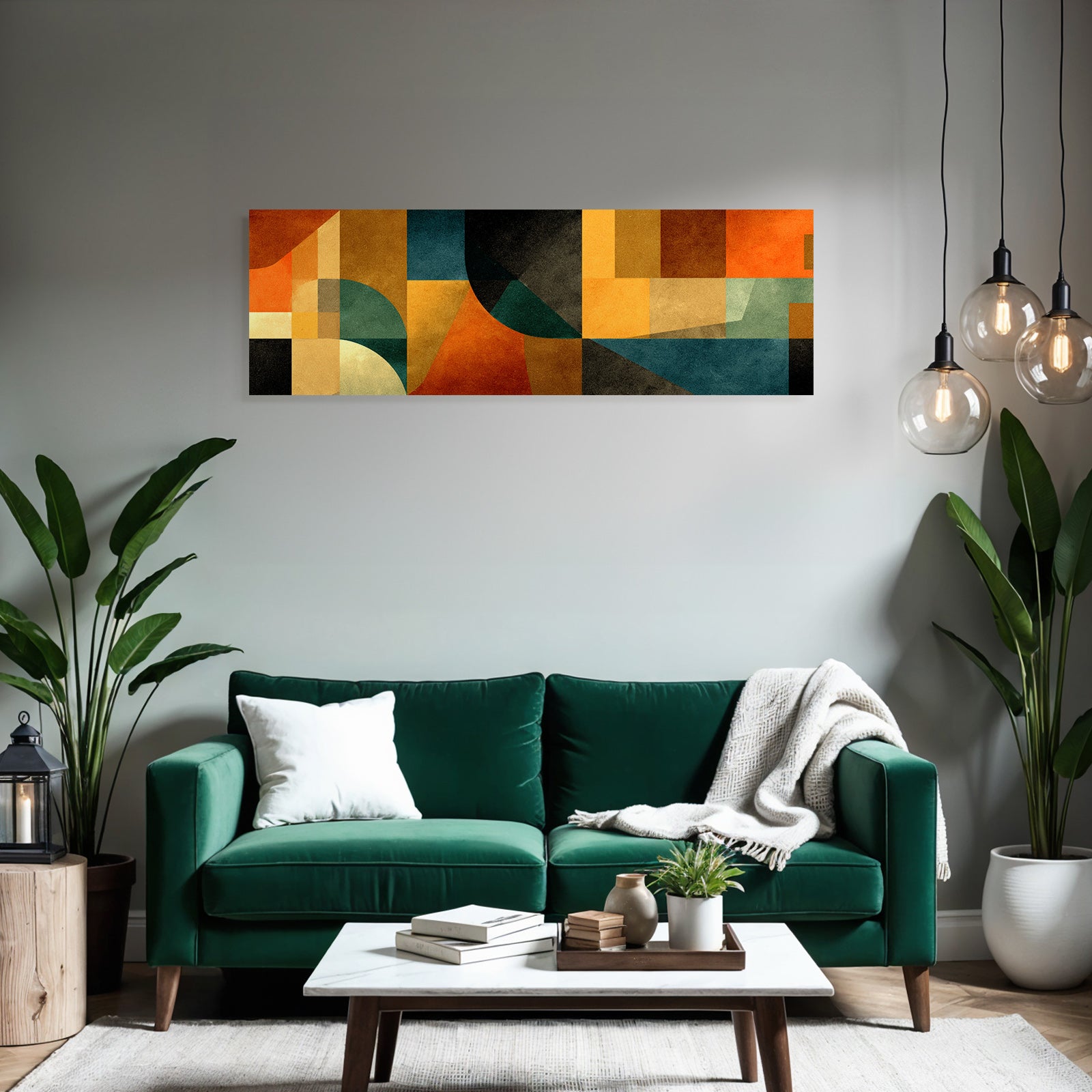 Abstrakte Komposition Geometrische Formen Farben Textur Vintage