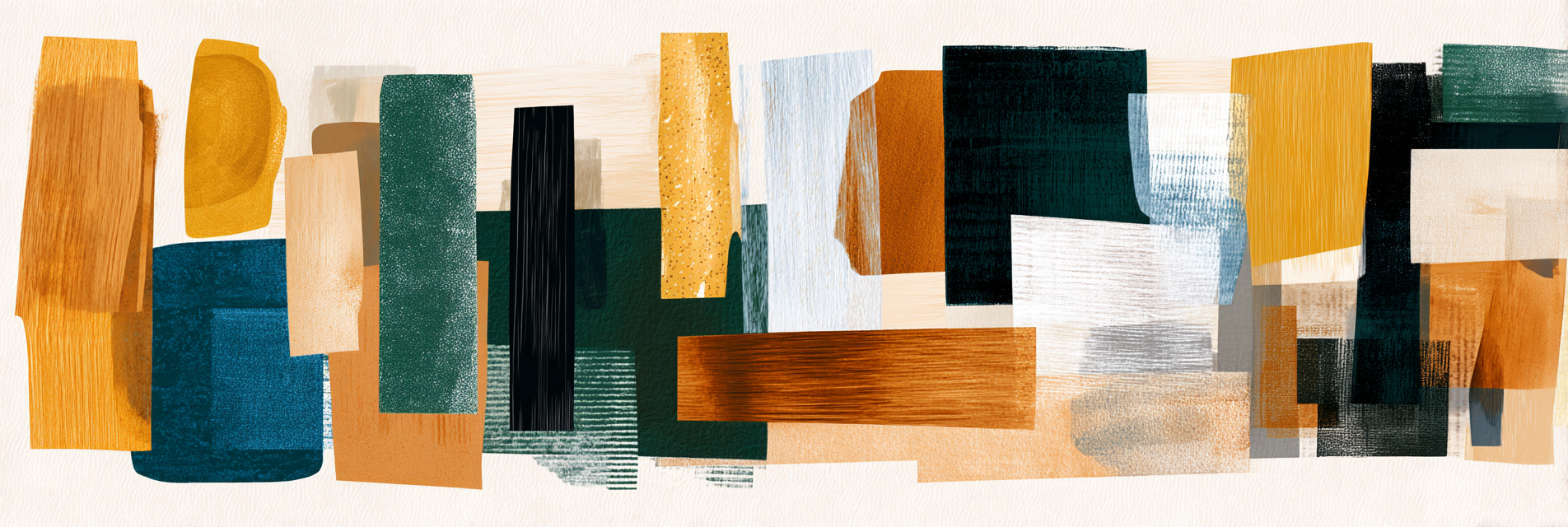 Abstrakte Kunst Farben Texturen | Mid Century Modern | Einrichtungsstile