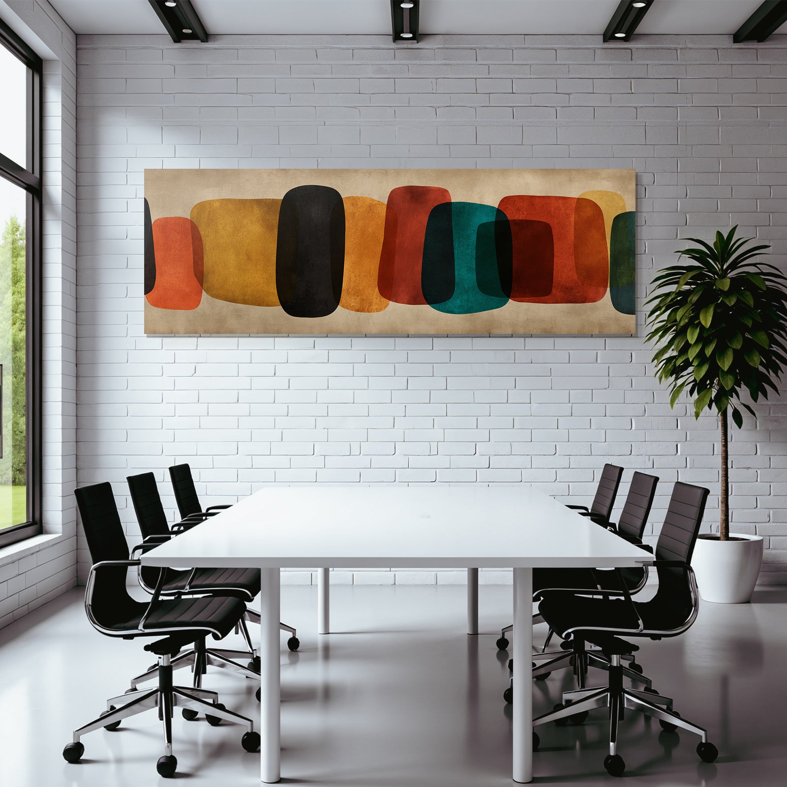 Abstrakte Kunst Farbige Formen Textur Hintergrund
