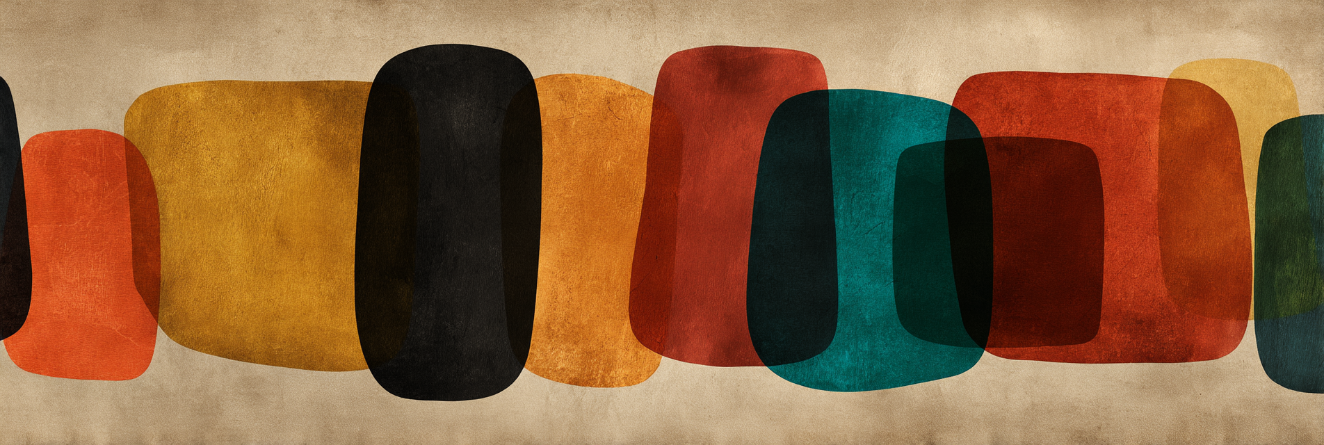 Abstrakte Kunst Farbige Formen Textur Hintergrund | Mid Century Modern | Einrichtungsstile