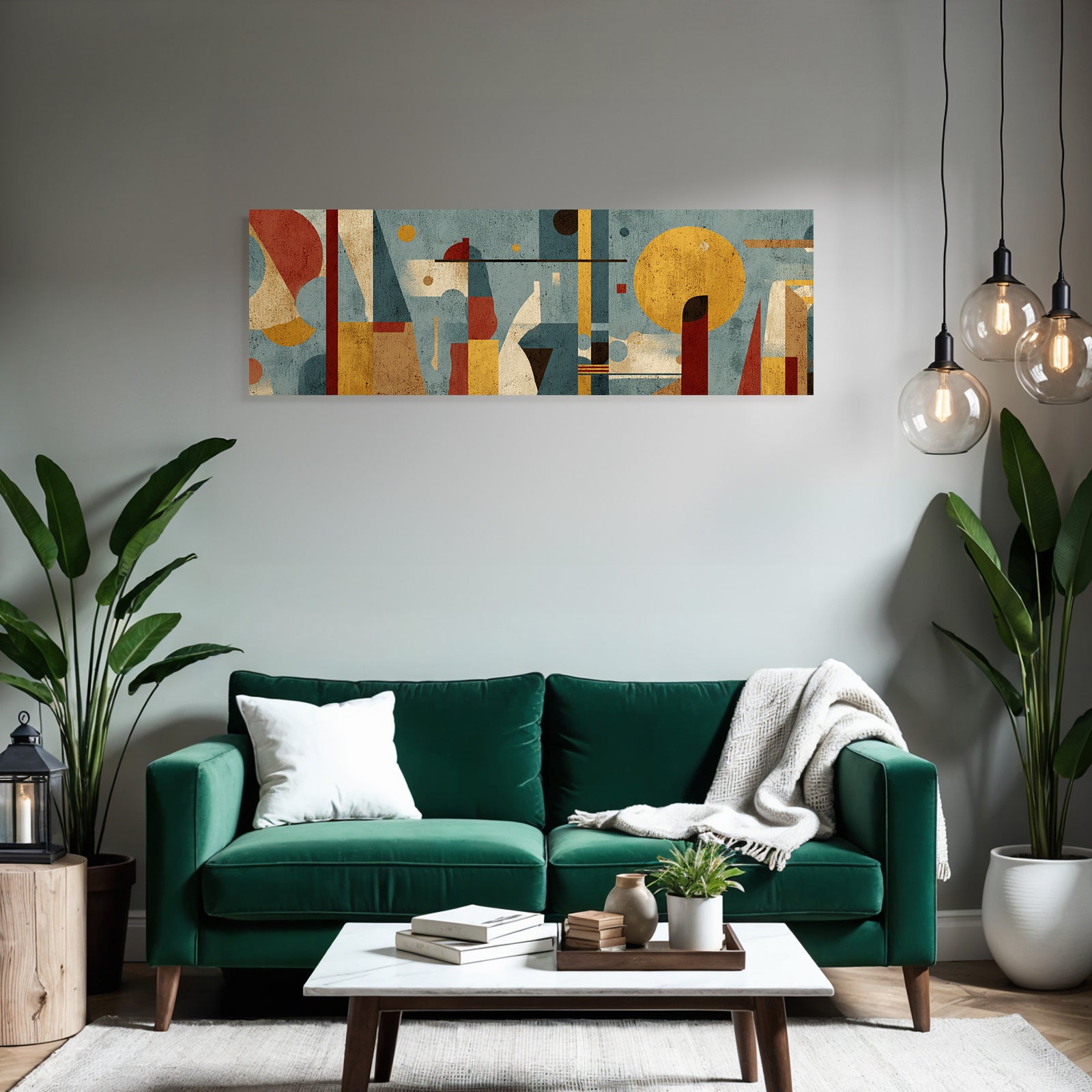 Abstrakte Kunst Formen Farben Kreise Rechtecke Kurven