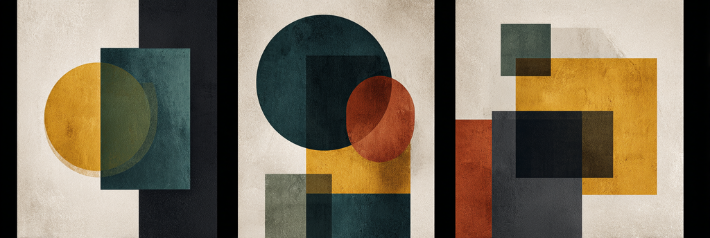 Abstrakte Kunst Geometrische Formen | Mid Century Modern | Einrichtungsstile