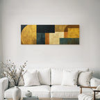 Abstrakte Kunst Geometrische Formen Erdige Farben