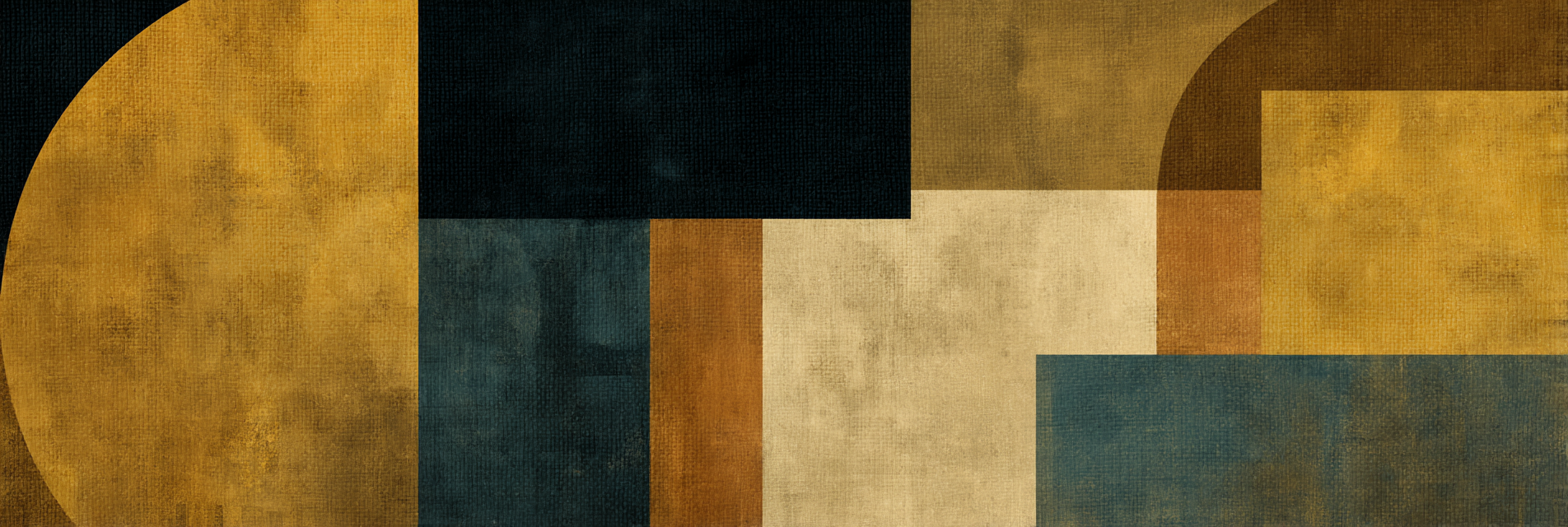 Abstrakte Kunst Geometrische Formen Erdige Farben | Mid Century Modern | Einrichtungsstile