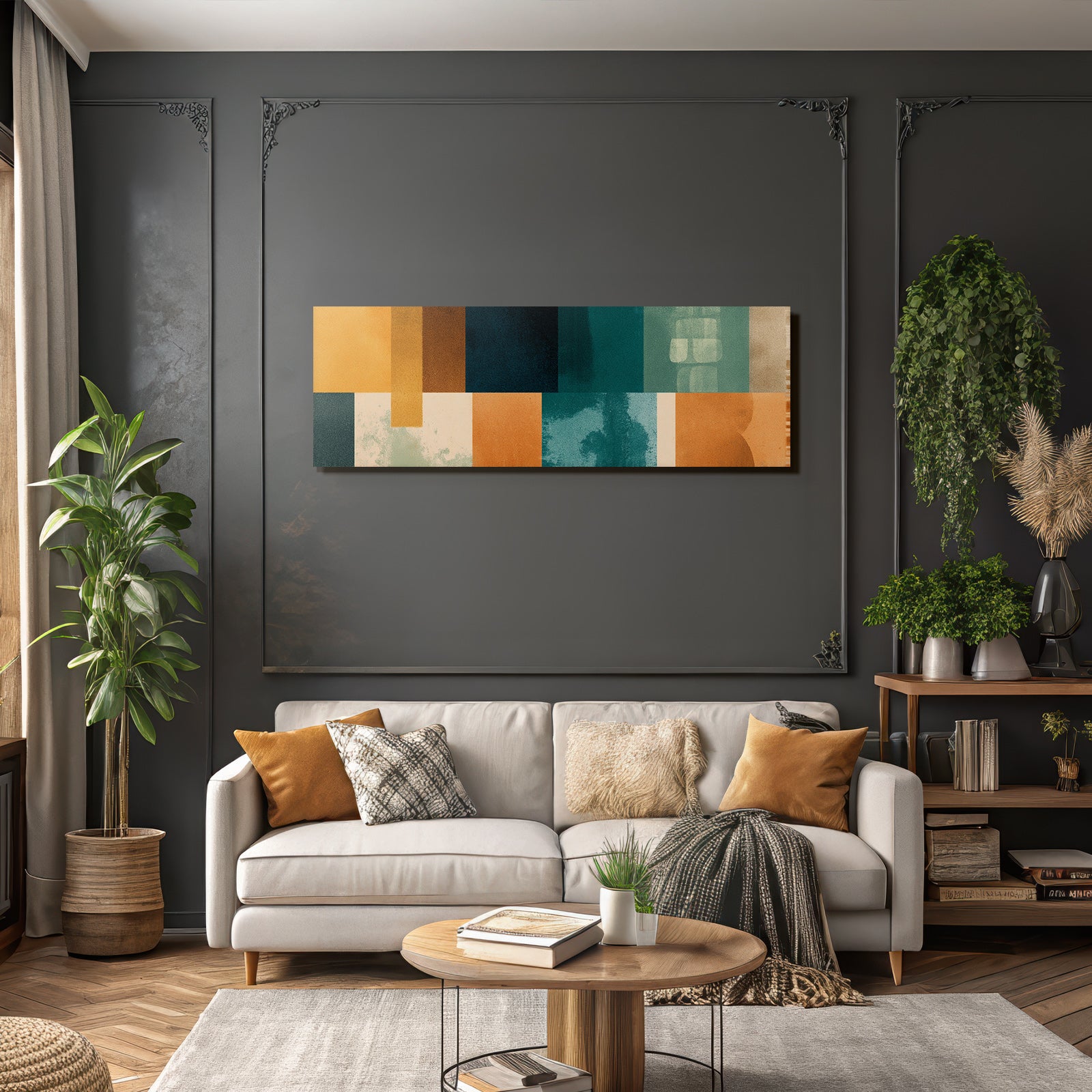 Abstrakte Muster Und Farben Gitter Format Modern Aesthetik