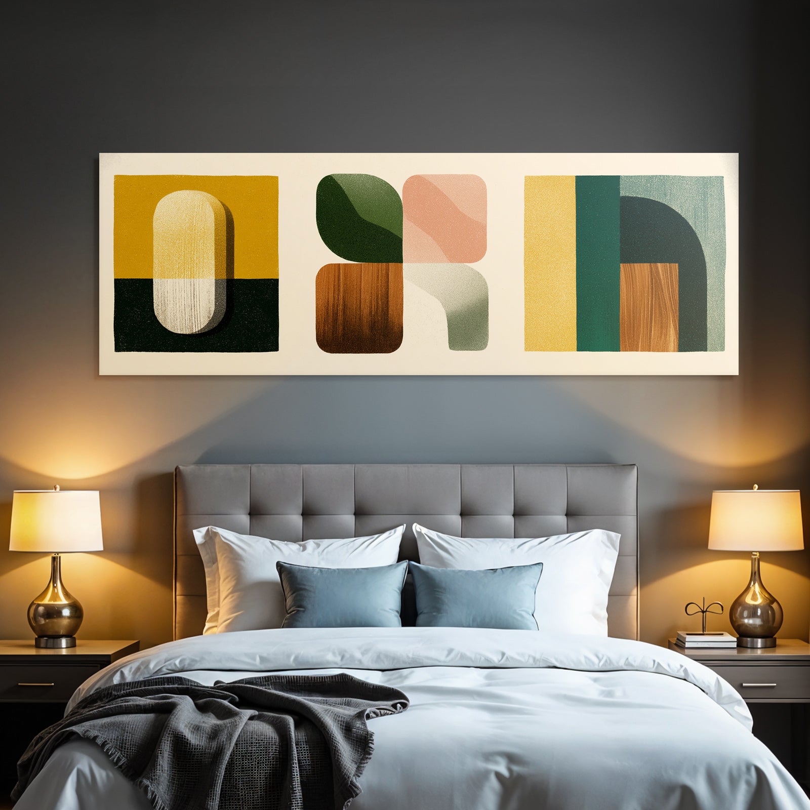 Abstraktekunst Geometrischeformen Warmefarben