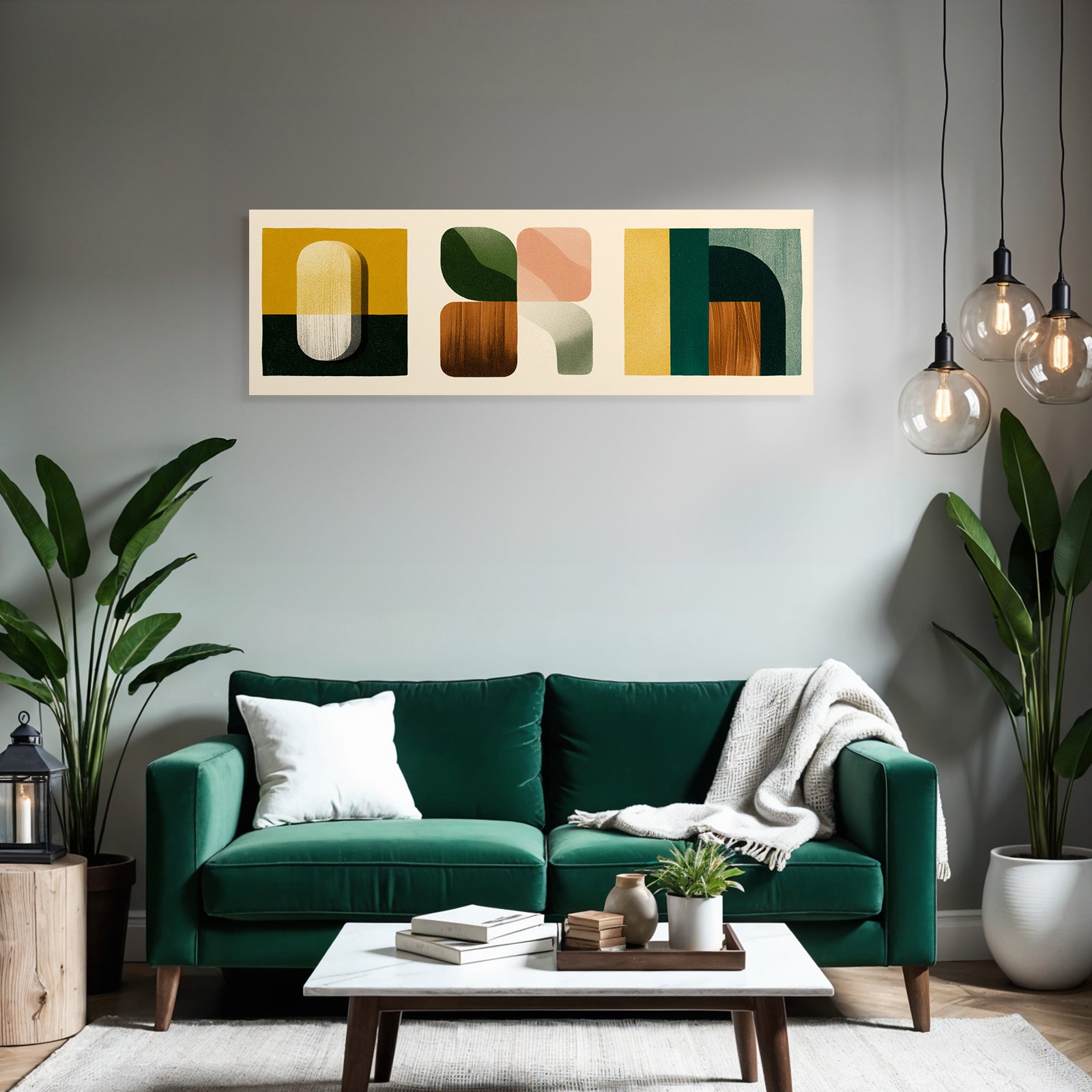 Abstraktekunst Geometrischeformen Warmefarben