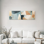 Abstraktes Design Blaue Braune Erde Ton