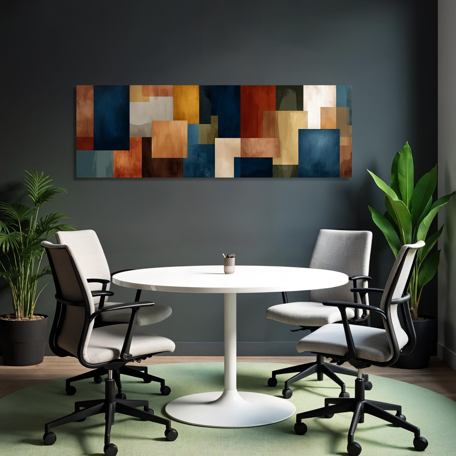 Abstraktes Design Bunte Bloecke