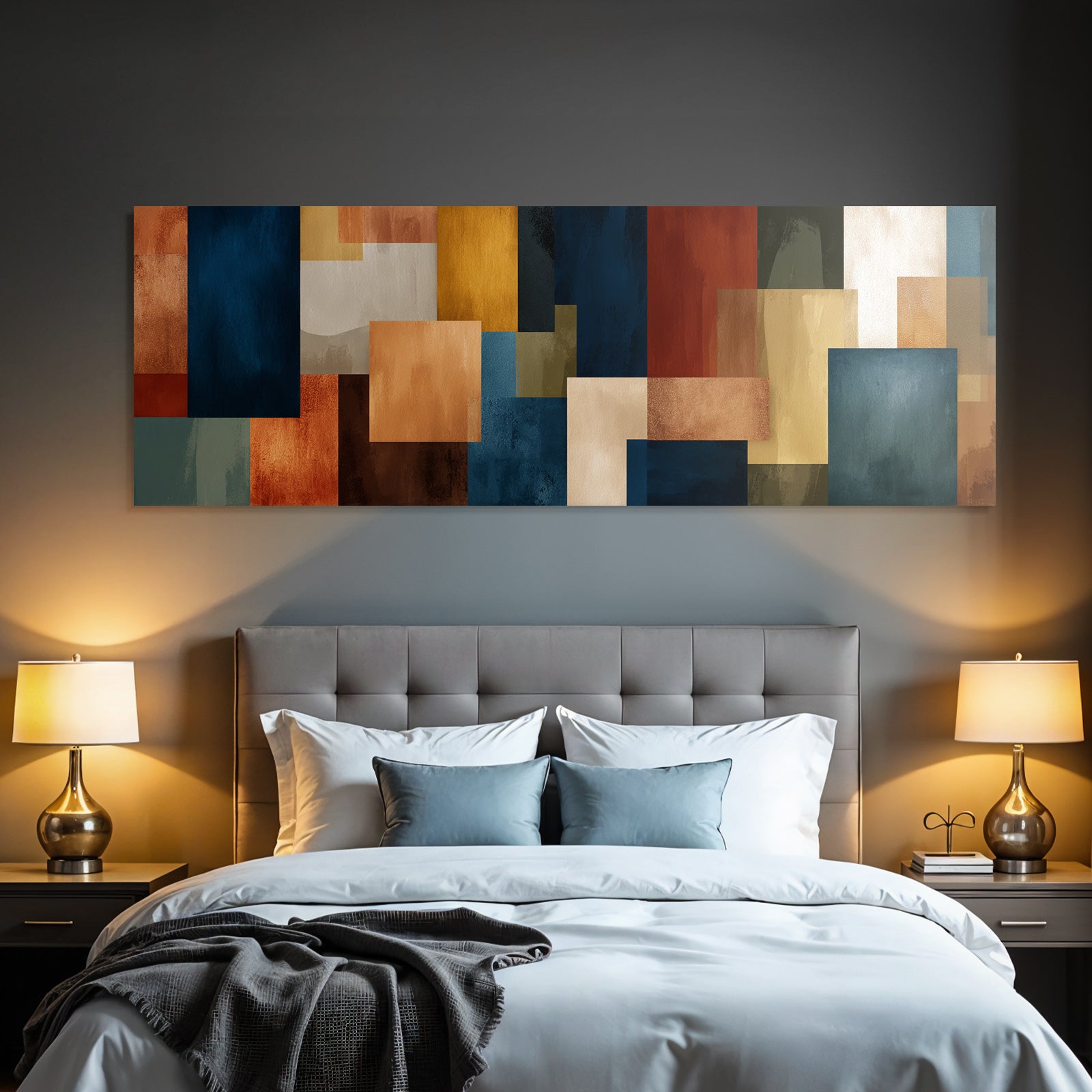 Abstraktes Design Bunte Bloecke