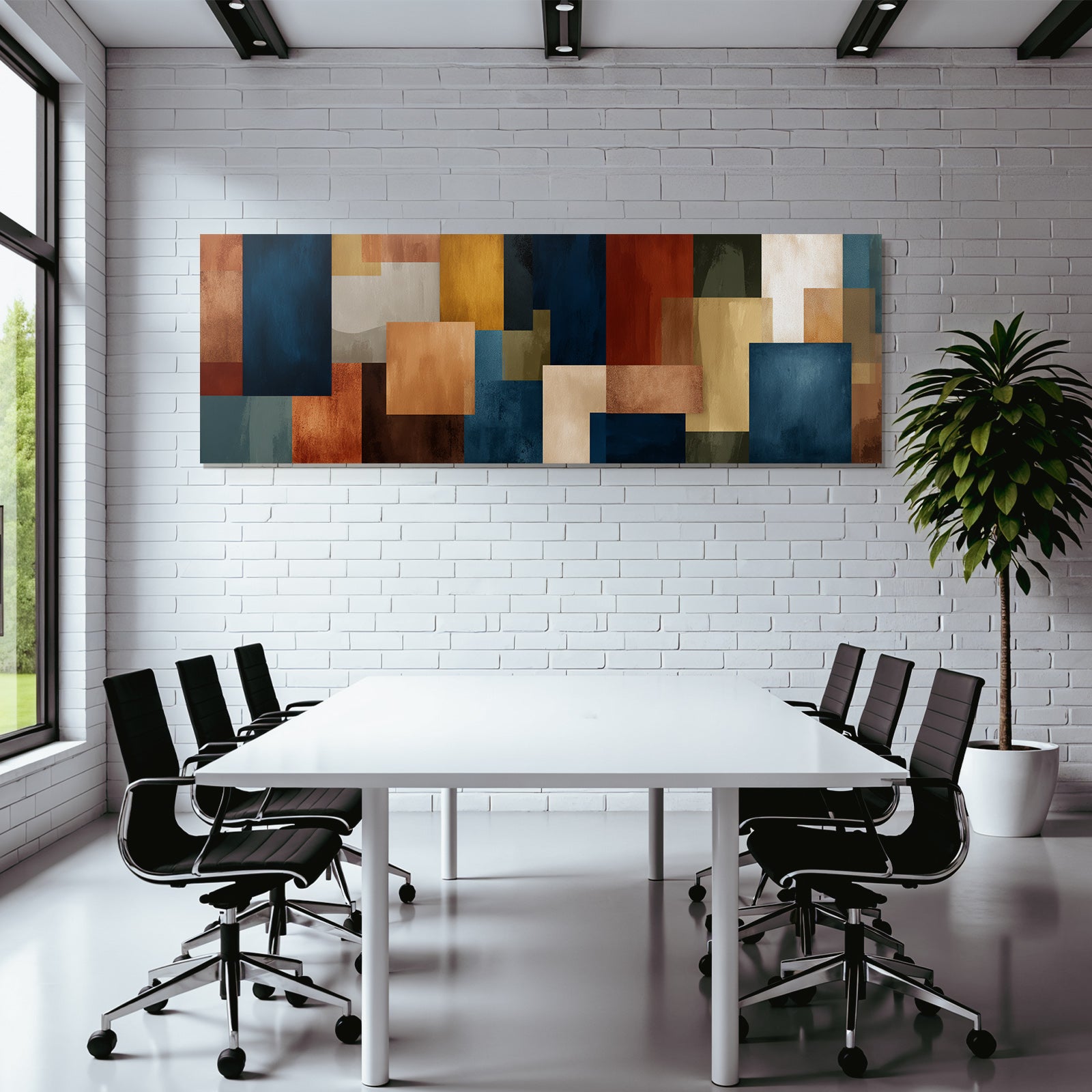 Abstraktes Design Bunte Bloecke