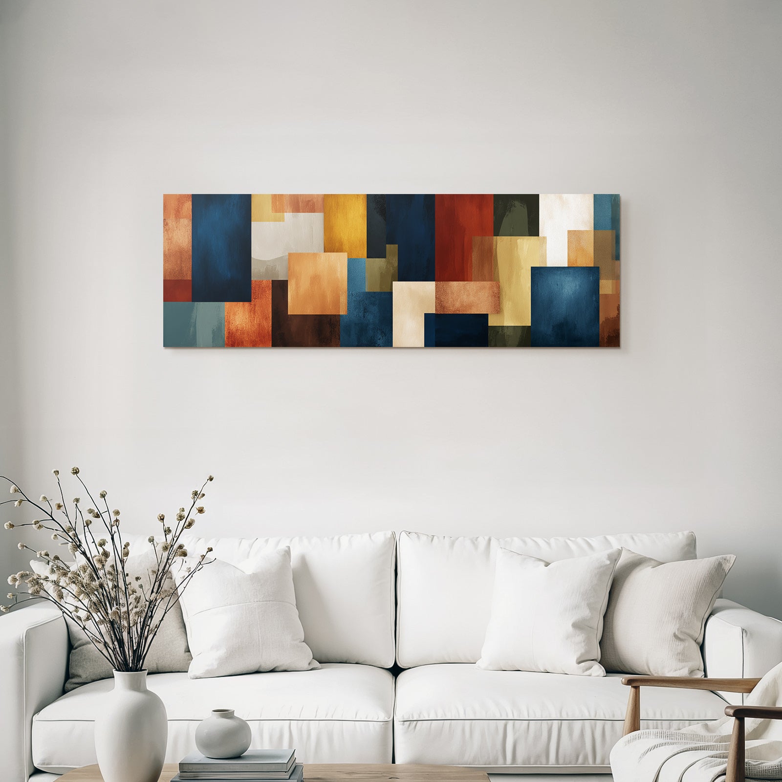 Abstraktes Design Bunte Bloecke