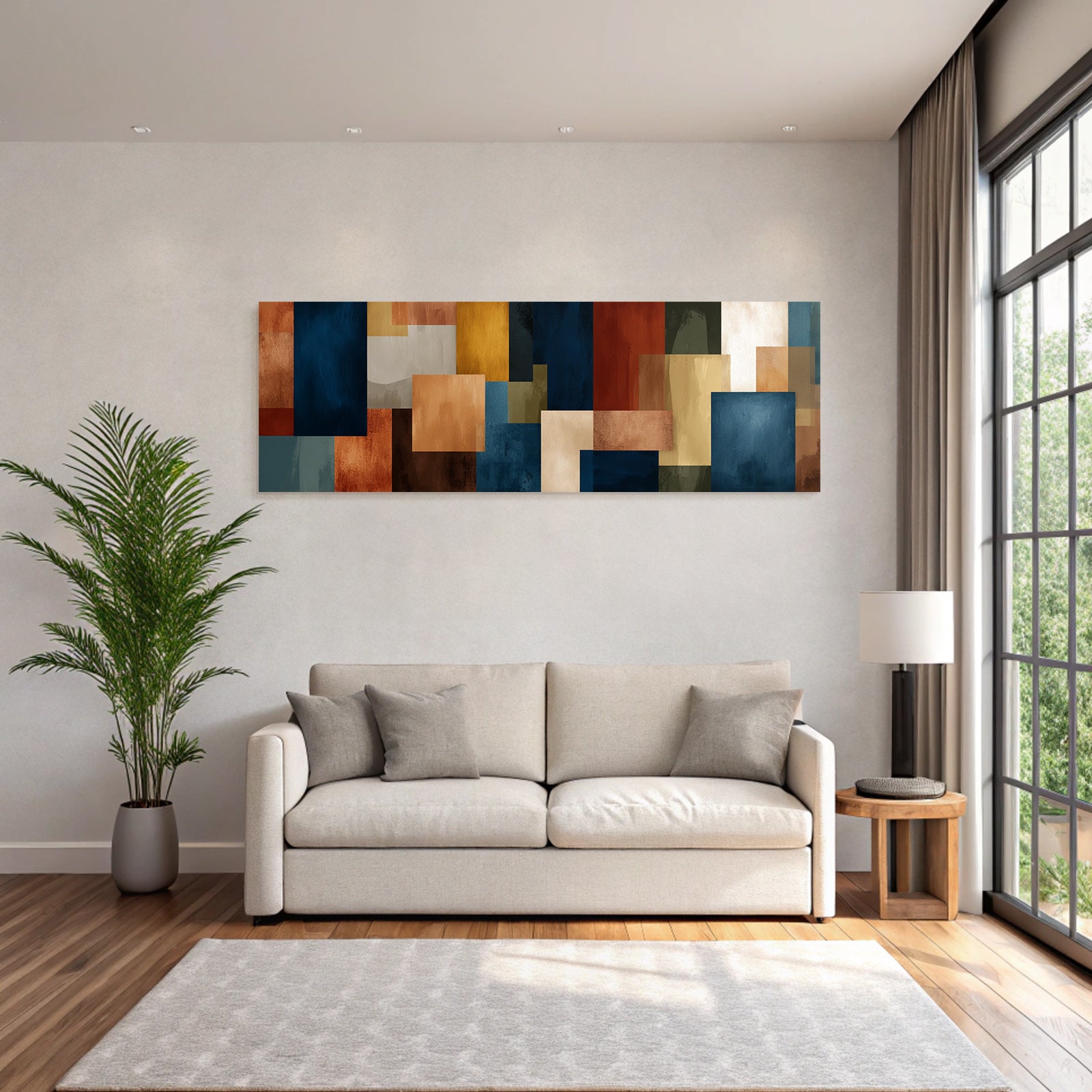 Abstraktes Design Bunte Bloecke