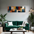 Abstract Design Colorful Blocks