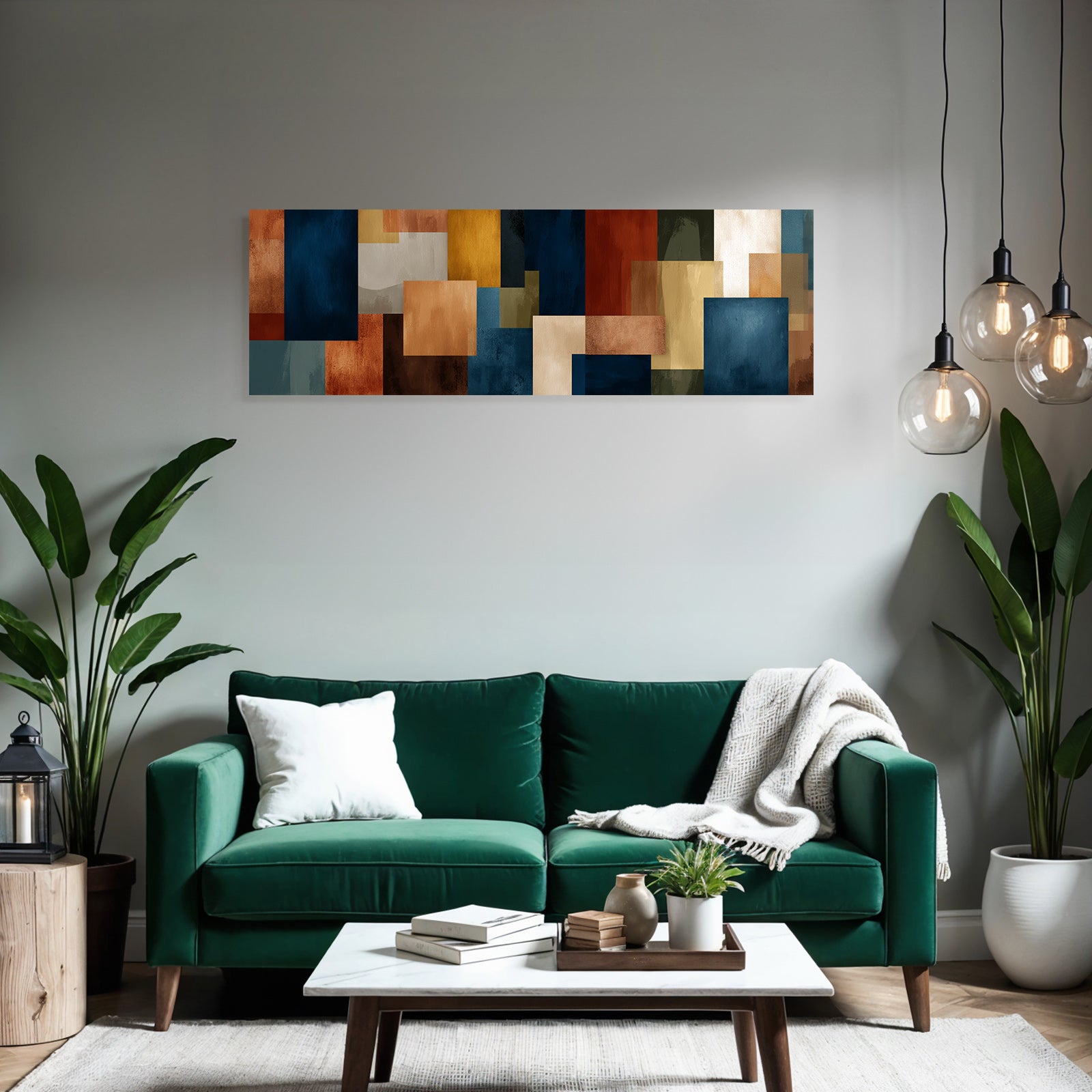 Abstraktes Design Bunte Bloecke