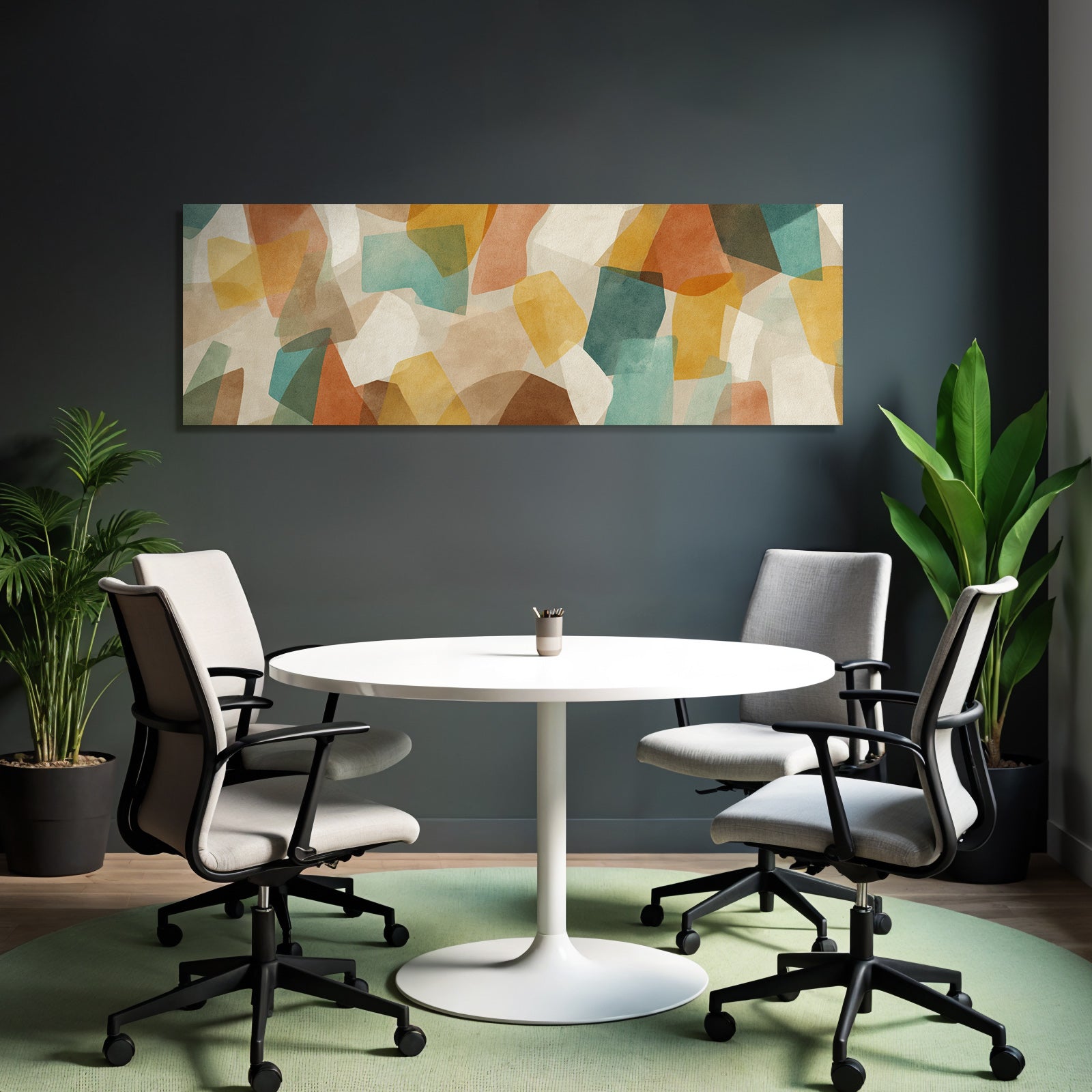 Abstraktes Design Buntesch Formen