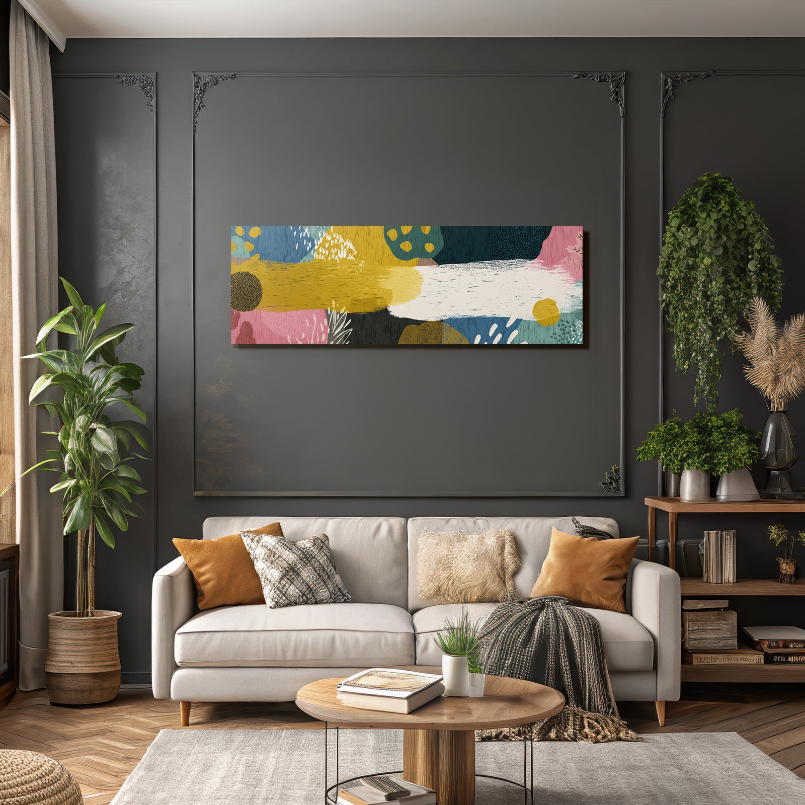 Abstraktes Design Farben Formen Moderne Grafik Kunst