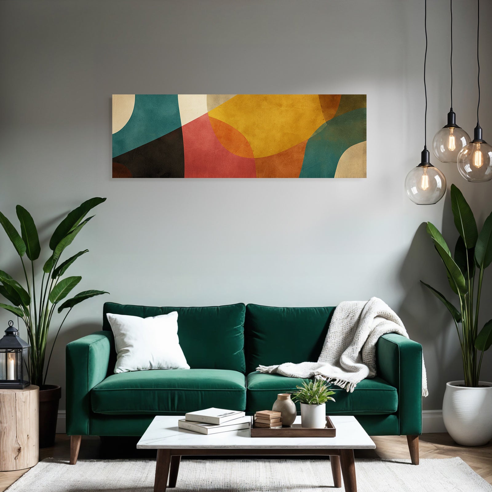 Abstraktes Design Farbenfrohe Gekruemmte Formen Texturiert