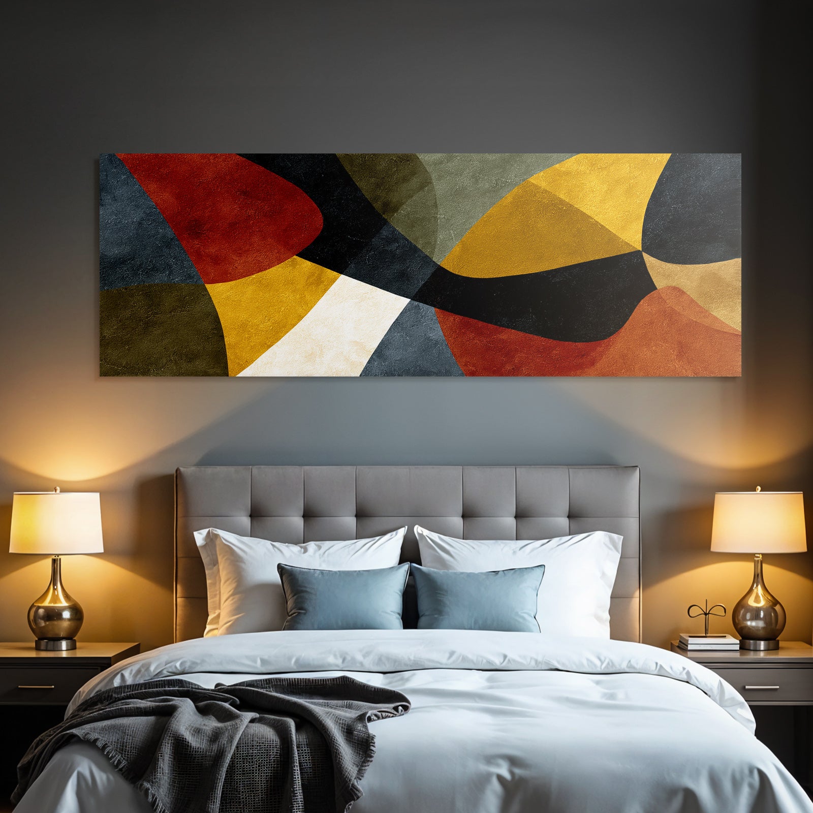 Abstraktes Design Farbige Ueberlappende Formen