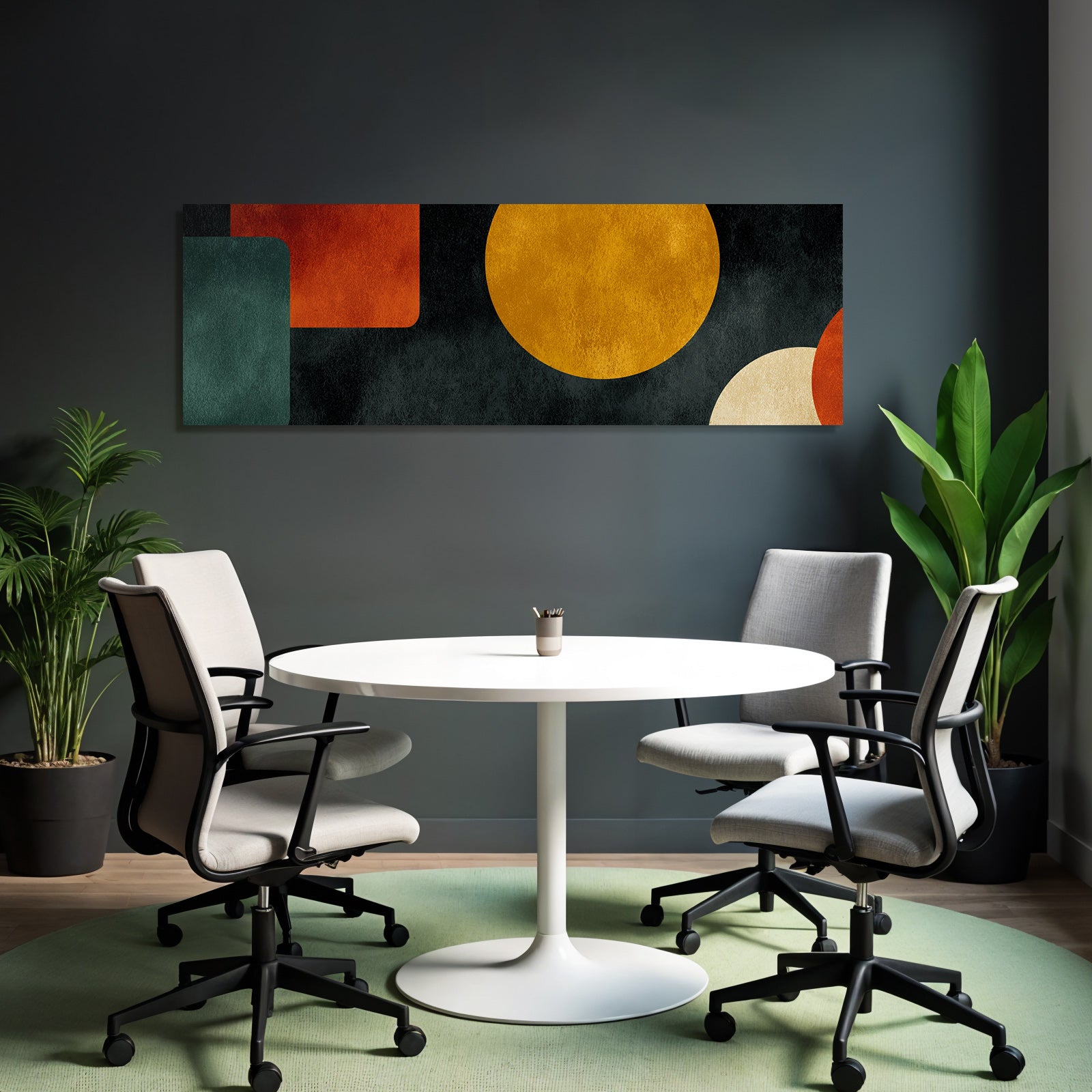 Abstraktes Design Geometrische Formen Erden Toene