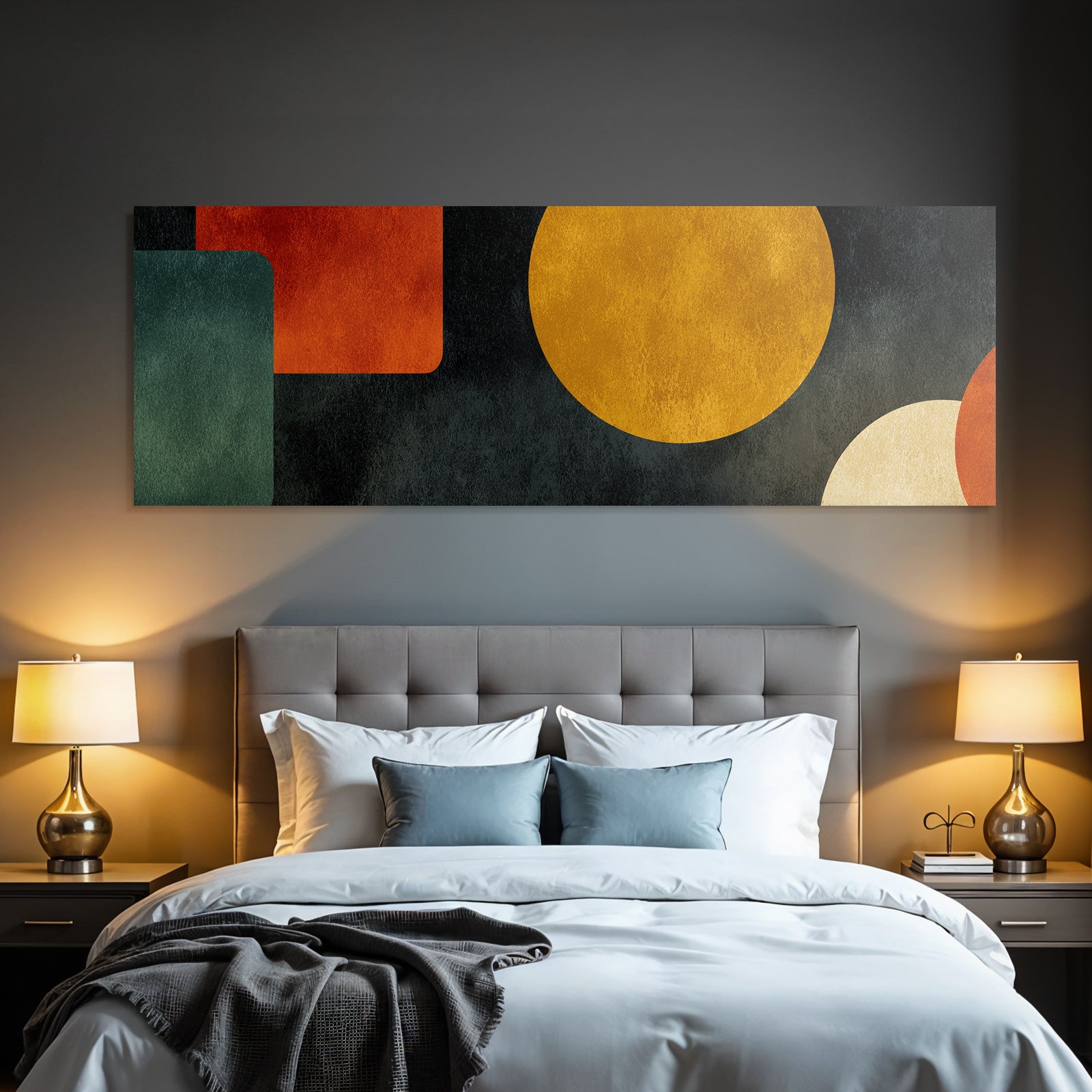 Abstraktes Design Geometrische Formen Erden Toene