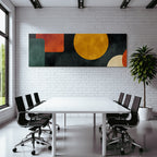 Abstraktes Design Geometrische Formen Erden Toene