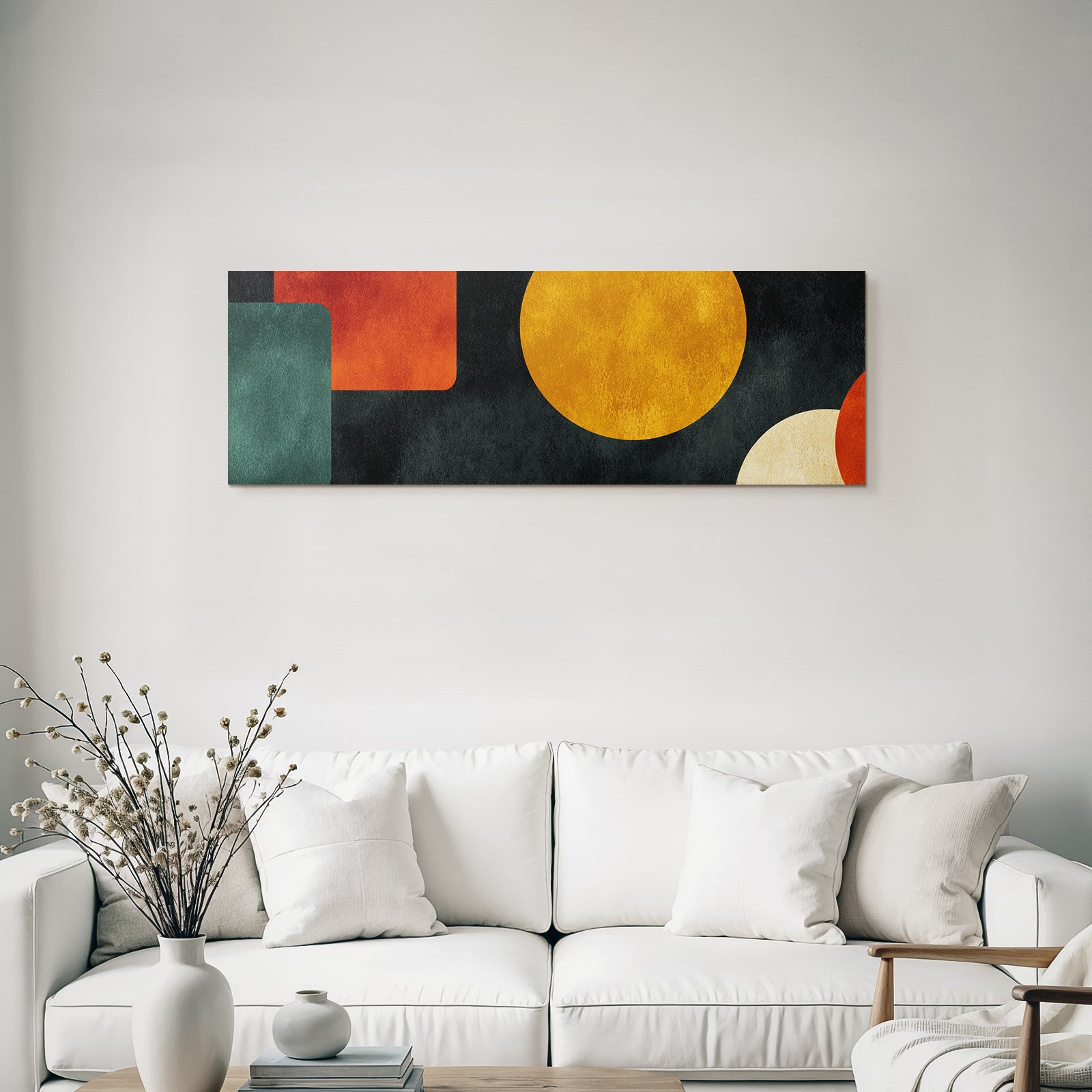 Abstraktes Design Geometrische Formen Erden Toene