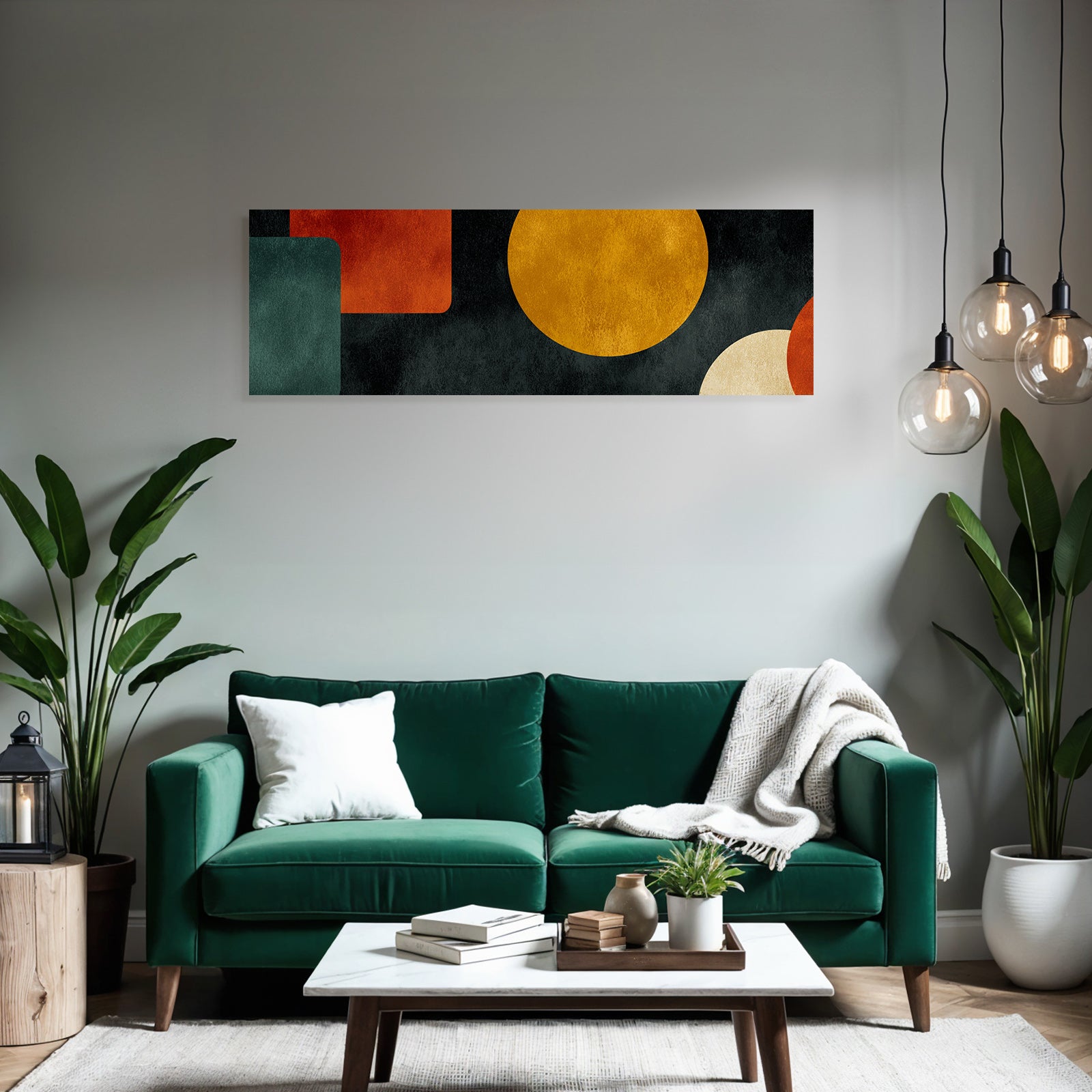 Abstraktes Design Geometrische Formen Erden Toene