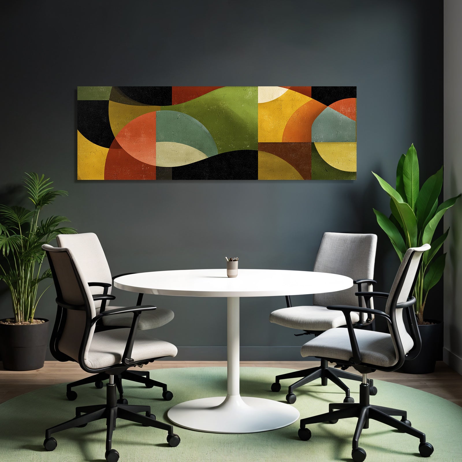 Abstraktes Design Geometrische Formen Farben Struktur