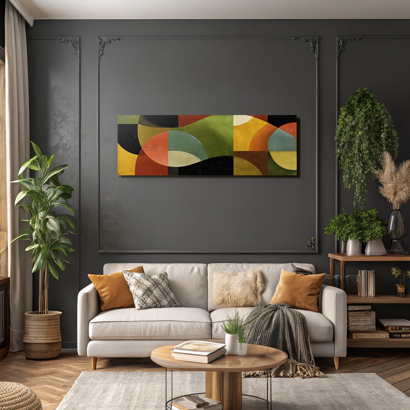 Abstraktes Design Geometrische Formen Farben Struktur