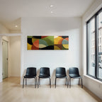 Abstraktes Design Geometrische Formen Farben Struktur