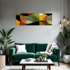 Abstraktes Design Geometrische Formen Farben Struktur