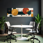 Abstraktes Design Geometrische Formen Farbenfroh