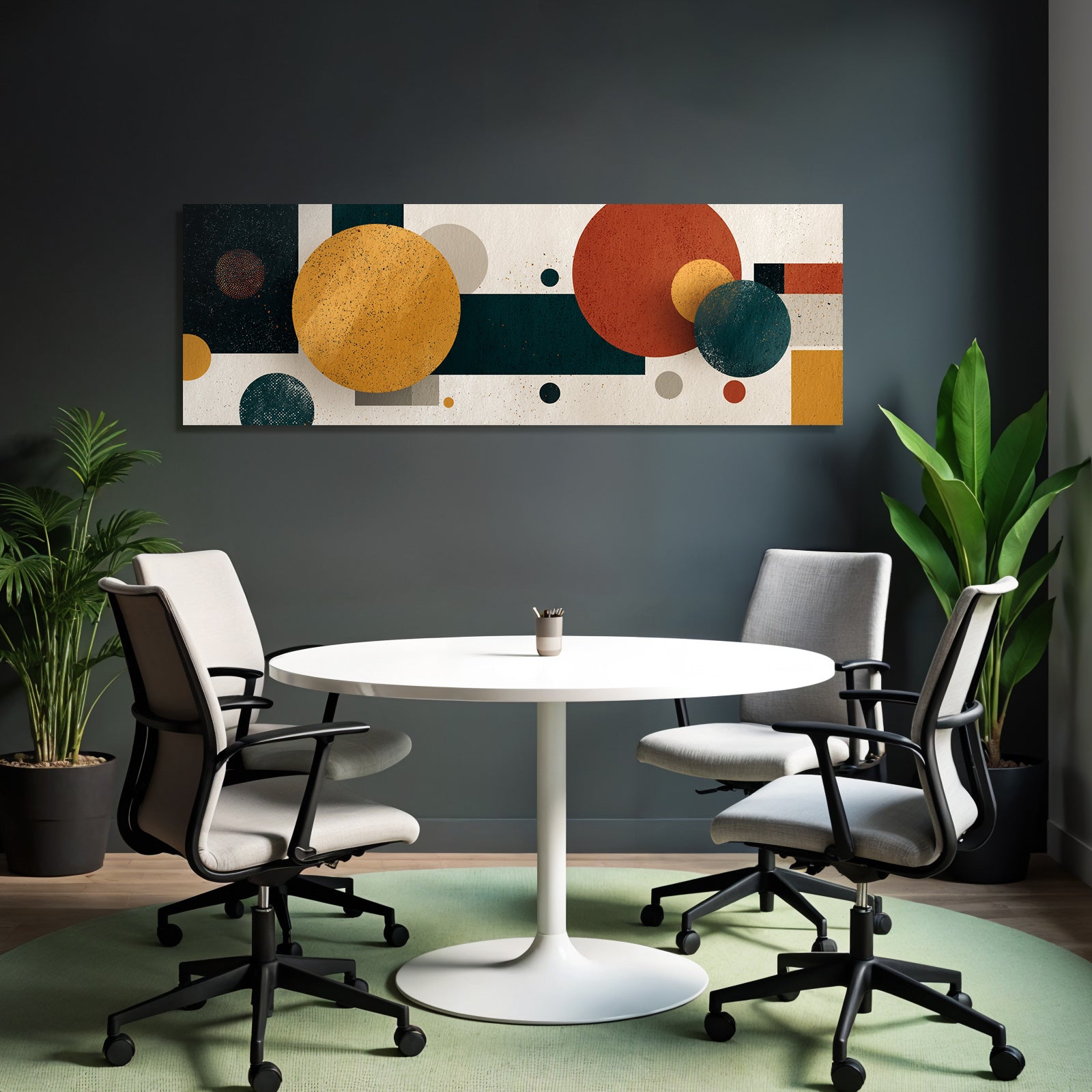 Abstraktes Design Geometrische Formen Farbenfroh