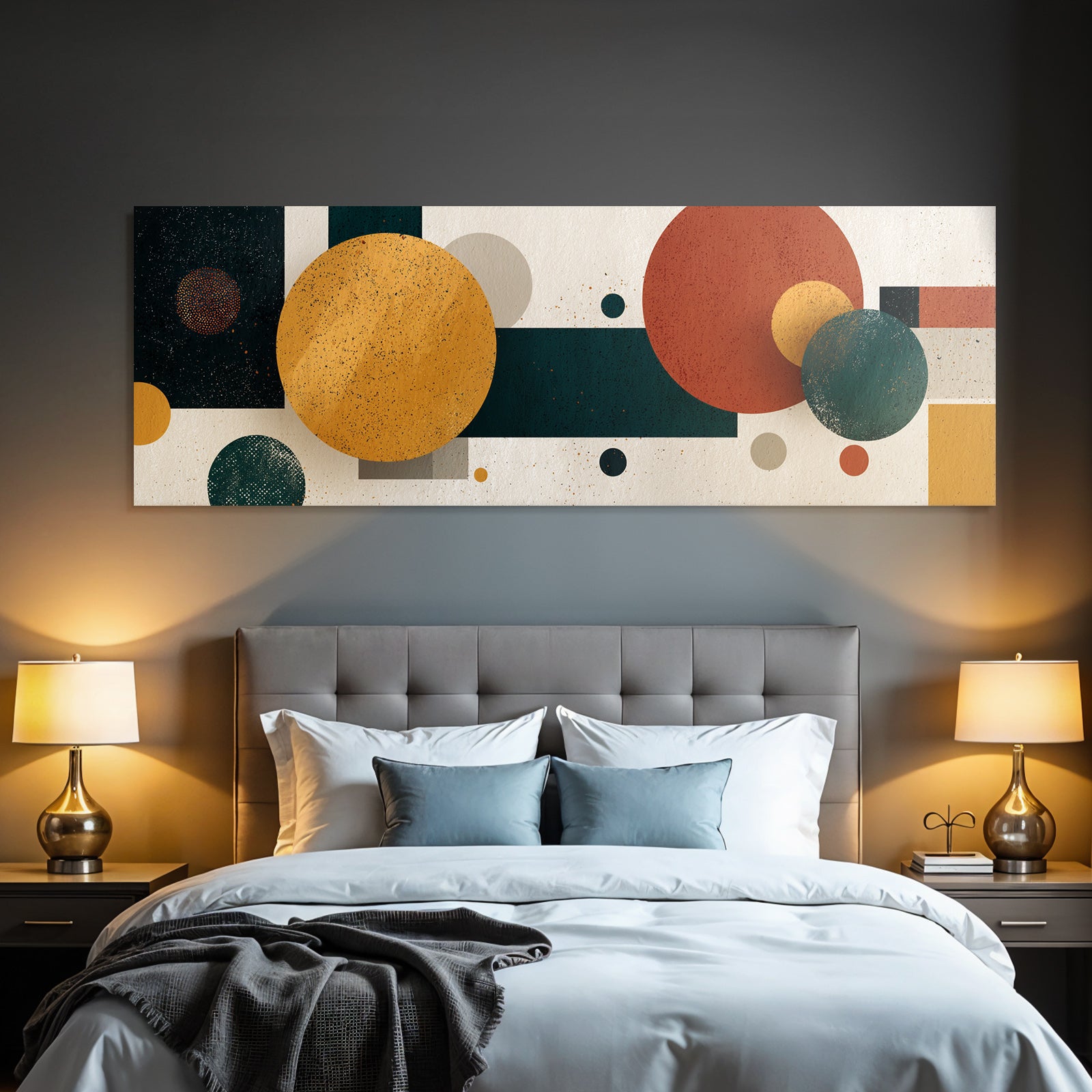 Abstraktes Design Geometrische Formen Farbenfroh