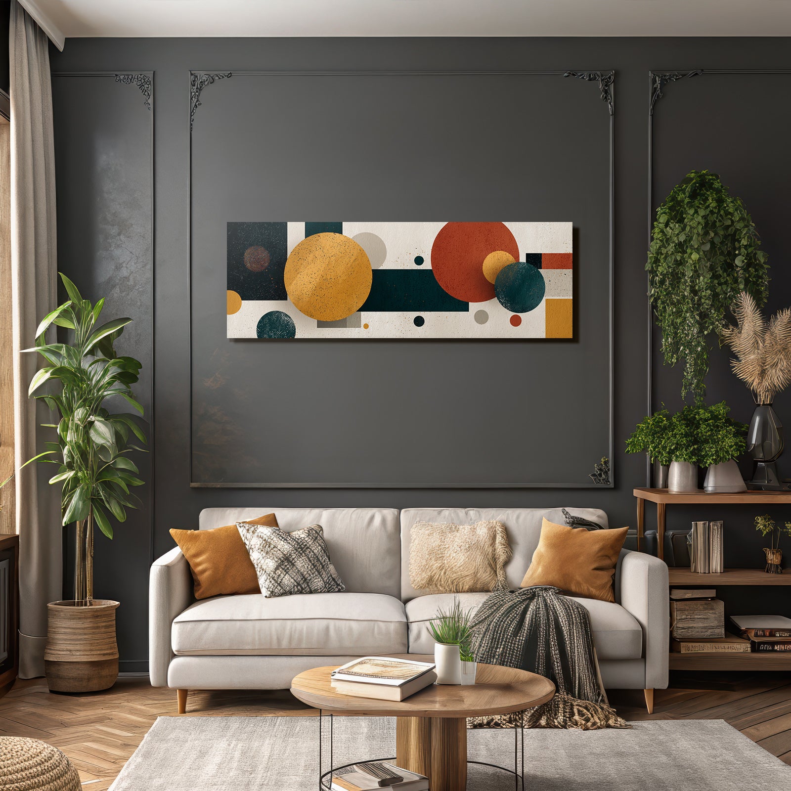 Abstraktes Design Geometrische Formen Farbenfroh