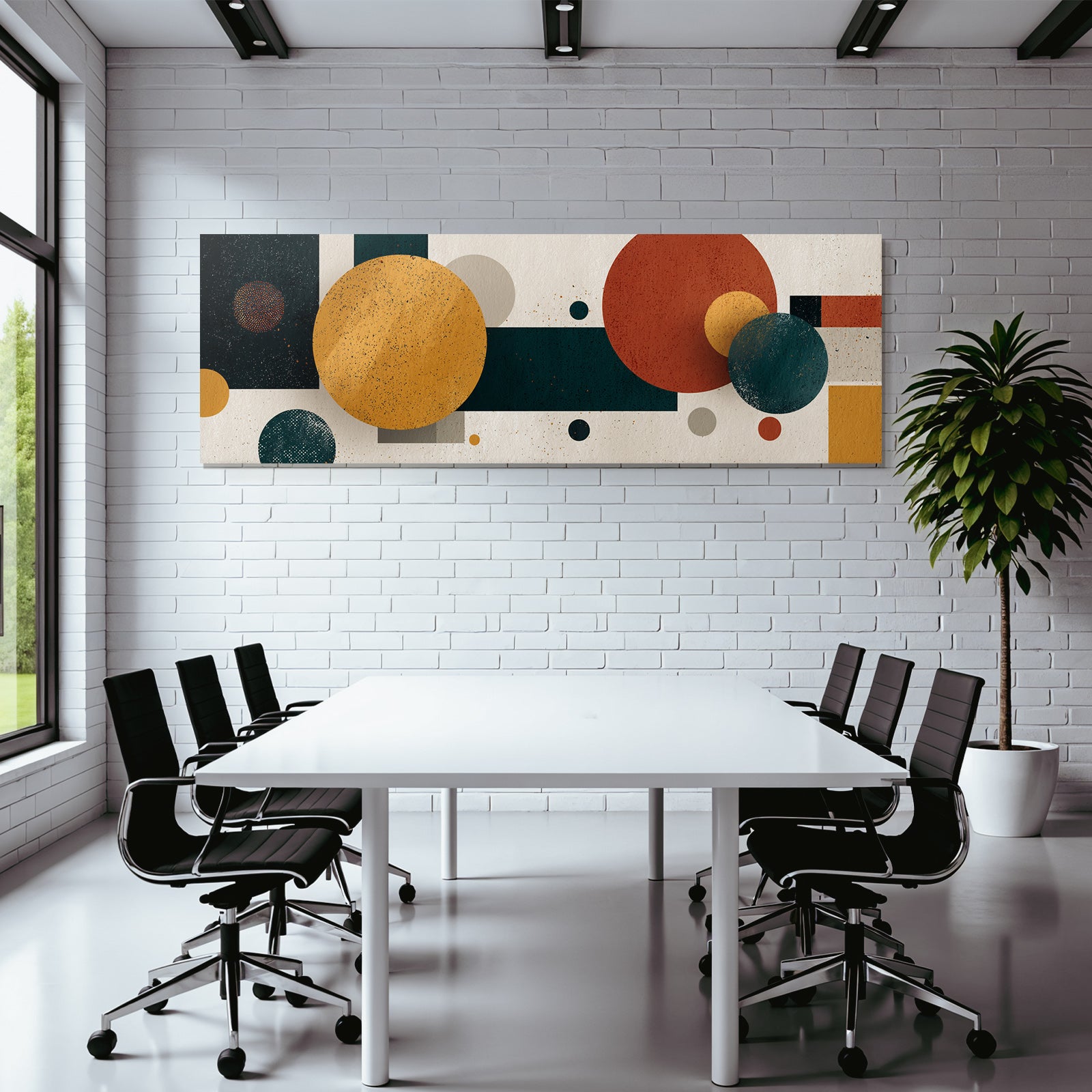 Abstraktes Design Geometrische Formen Farbenfroh