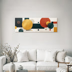 Abstraktes Design Geometrische Formen Farbenfroh