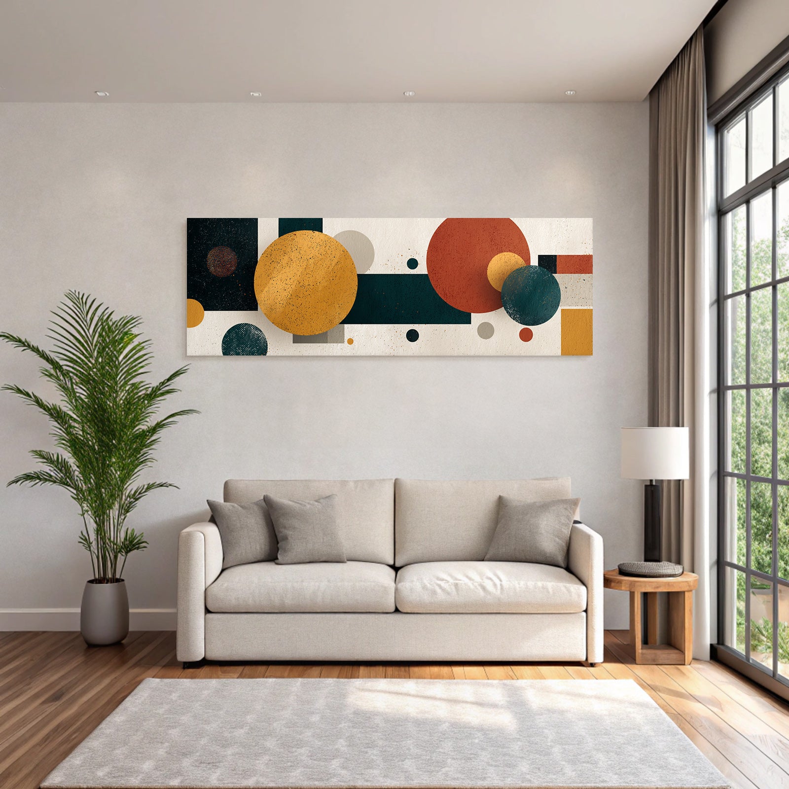Abstraktes Design Geometrische Formen Farbenfroh