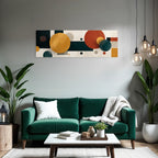 Abstraktes Design Geometrische Formen Farbenfroh