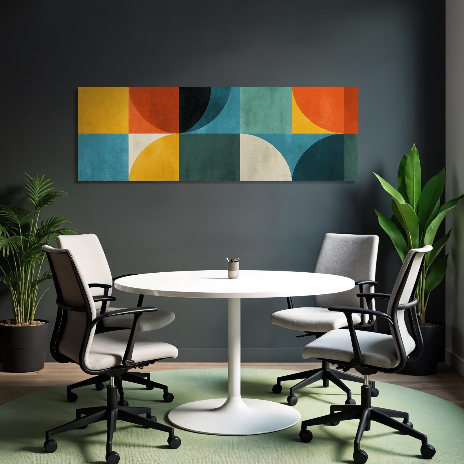 Abstraktes Design Geometrische Formen Farbenspiel