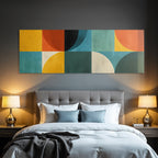 Abstract design geometric shapes play of colors