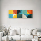 Abstract design geometric shapes play of colors