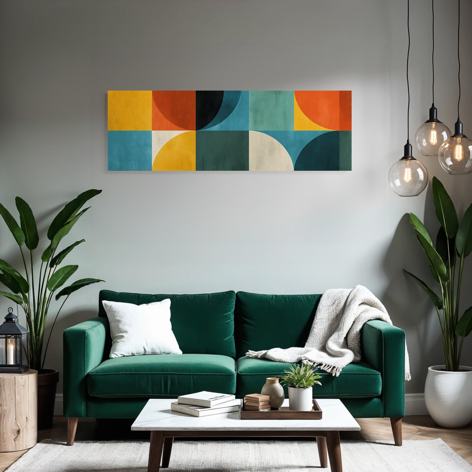 Abstraktes Design Geometrische Formen Farbenspiel