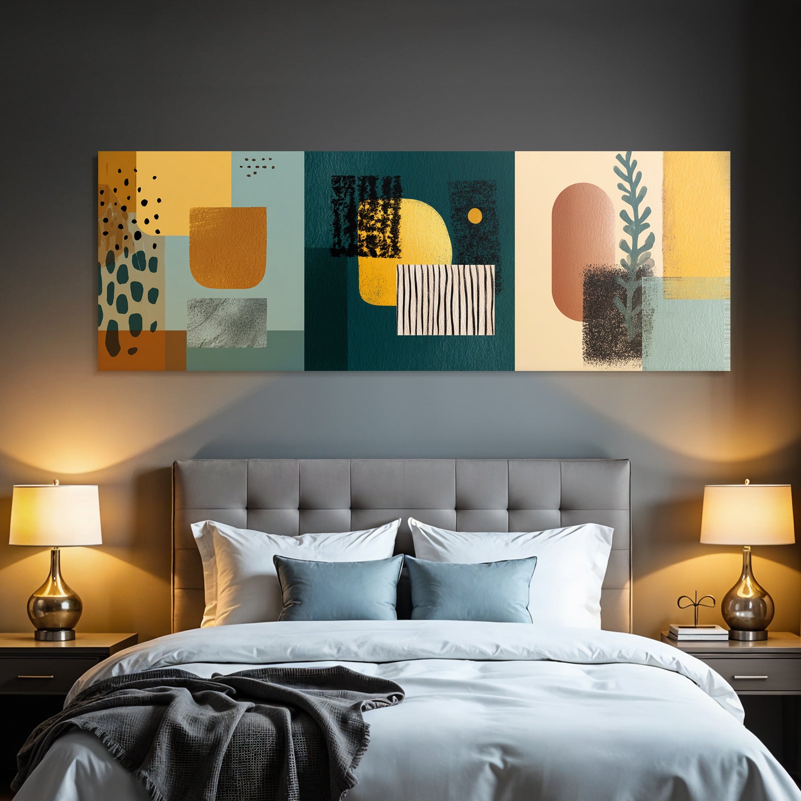 Abstraktes Design Geometrische Formen Und Muster In Farben