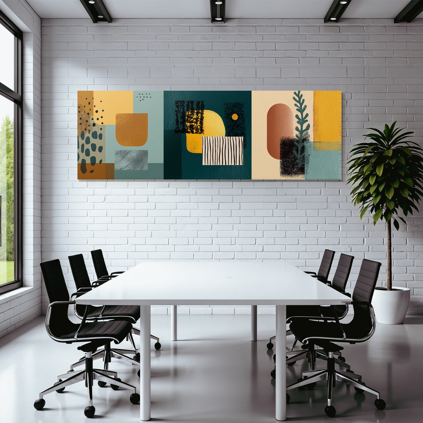 Abstraktes Design Geometrische Formen Und Muster In Farben