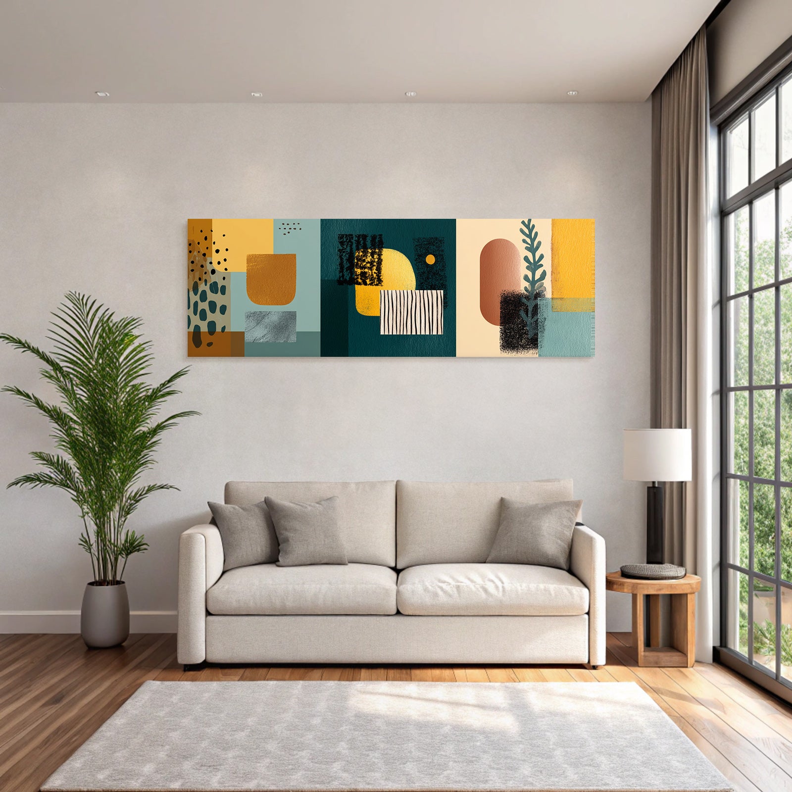 Abstraktes Design Geometrische Formen Und Muster In Farben