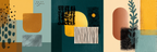 Abstraktes Design Geometrische Formen Und Muster In Farben | Mid Century Modern | Einrichtungsstile