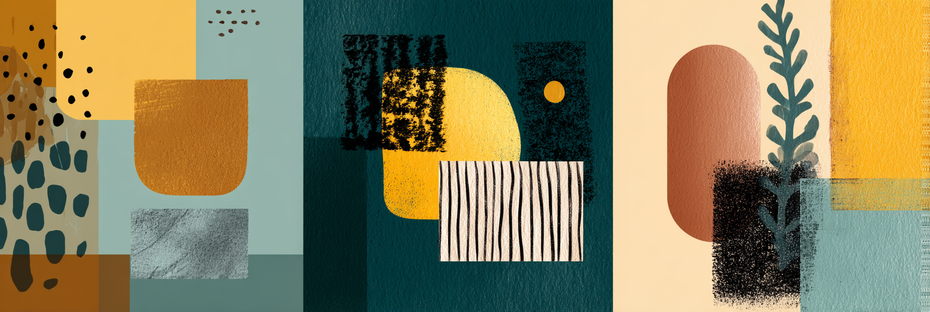 Abstraktes Design Geometrische Formen Und Muster In Farben | Mid Century Modern | Einrichtungsstile